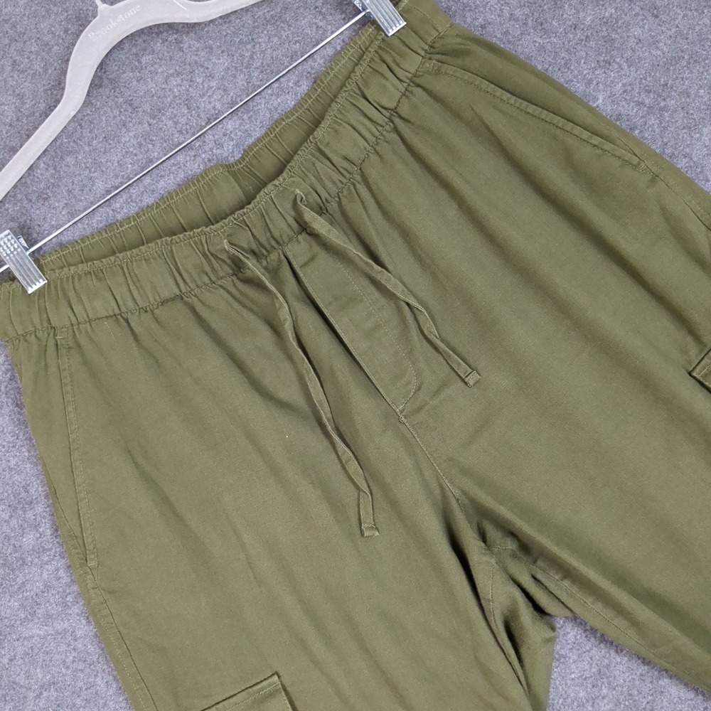 GAP Easy Pant Womens Large Cargo Utility Relaxed Tapered Lyocell Blend
